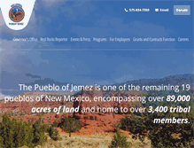 Tablet Screenshot of jemezpueblo.org